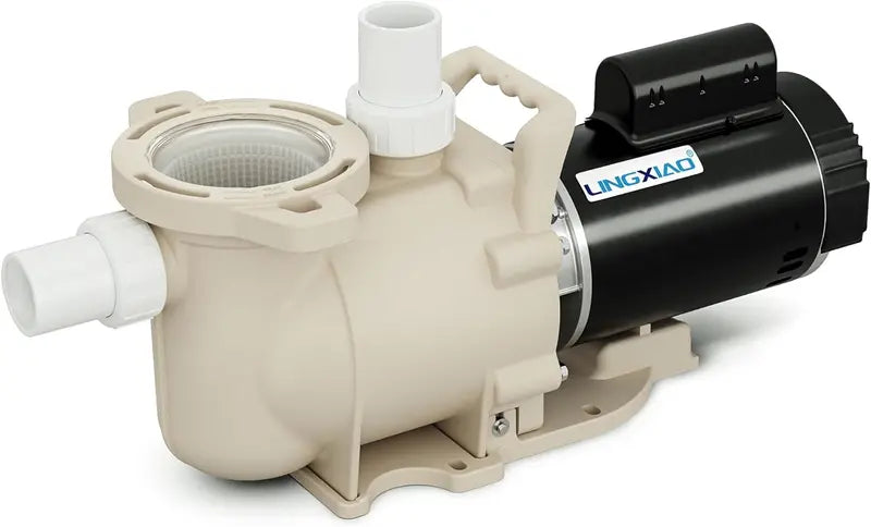 1.5 HP Single-Speed In-Ground Pool Pump — 6900 GPH, Low-Noise, High-Suction Design with Filter Basket