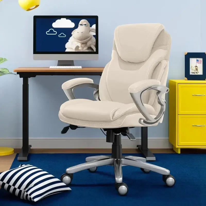 Executive-Style Ergonomic Office Chair  Supportive High-Back Design for Extended Desk Work