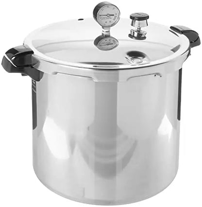 Presto 23-Quart Induction-Compatible Pressure Canner  Silver Aluminum Model 01784