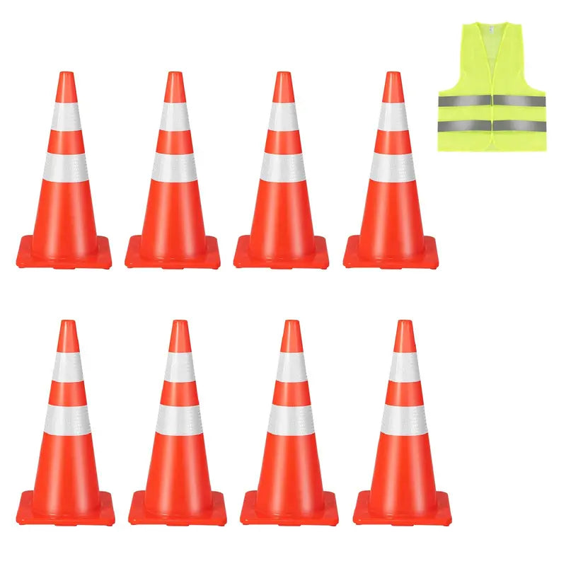 Heavy-Duty PVC Traffic Cone  Single Unit for Safety Signage
