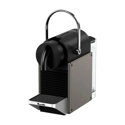 Nespresso Pixie Titan by Breville  Compact Espresso Machine with 19-Bar Pressure, Titanium Finish, BEC440TTN Model