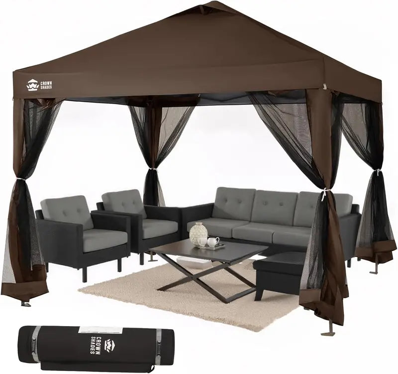 CROWN SHADES 13x13ft Pop-Up Gazebo Canopy — Clearance Sale Model