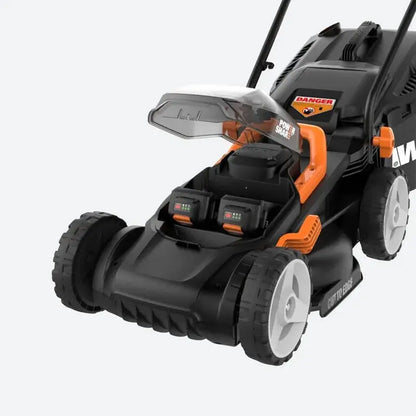 Worx 40V 14-Inch Cordless Lawn Mower  Intellicut Tech, Mulching & Dual 20V Battery Kit Included