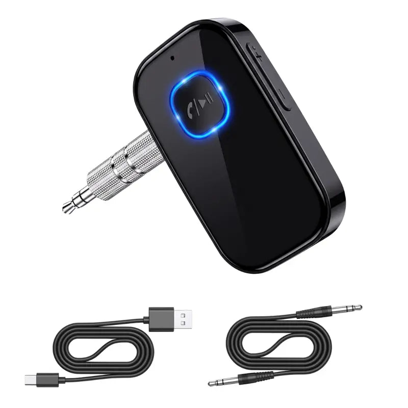 Wireless AUX Bluetooth Audio Receiver for Car Stereos and Home Audio Systems
