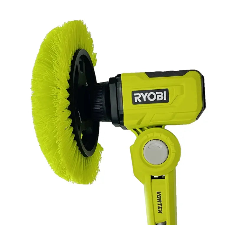 RYOBI ONE+ 18V Telescoping Power Scrubber Kit  Includes Battery, Charger & Extension Handle
