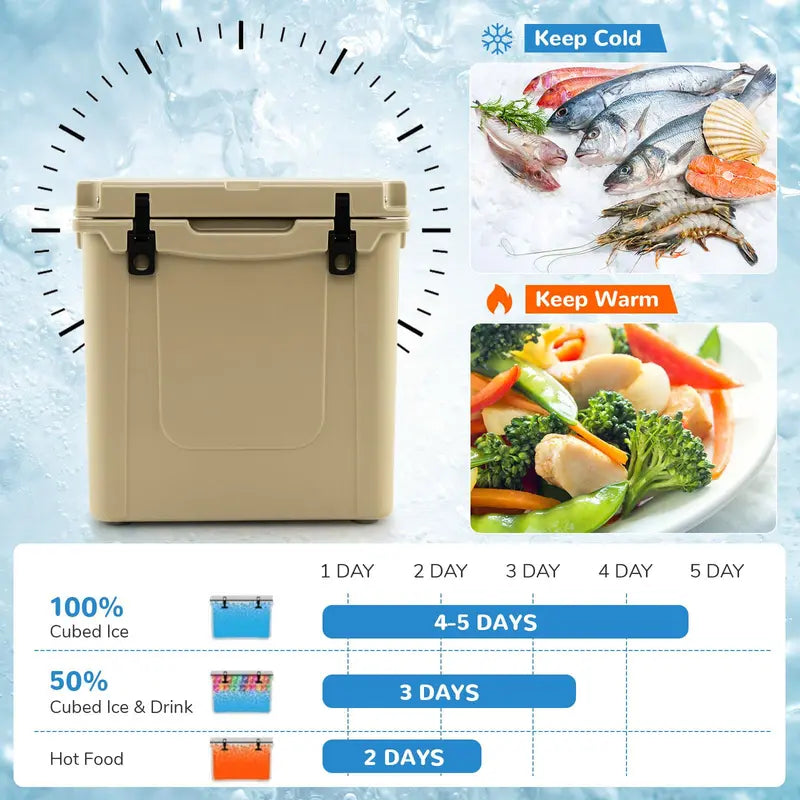 45-Quart Heavy-Duty Cooler  Ice Retention Up to 5 Days