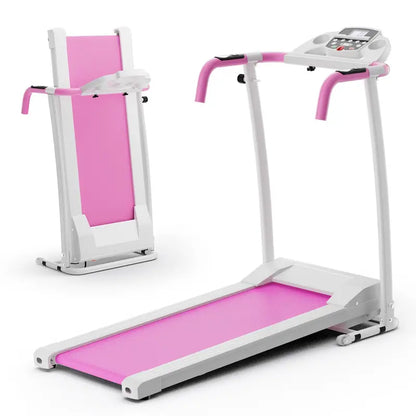 LED-Display Folding Treadmill  Home Running Machine with Phone Holder & Smooth Fold Design