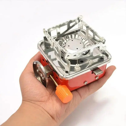 Portable Butane Gas Stove  Lightweight Single Burner, Non-Stick Surface, 2800W Power, Travel-Friendly