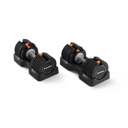 NordicTrack Select-A-Weight Dumbbell Set  Adjustable 55 lb. Pair with Quick-Change Dial System