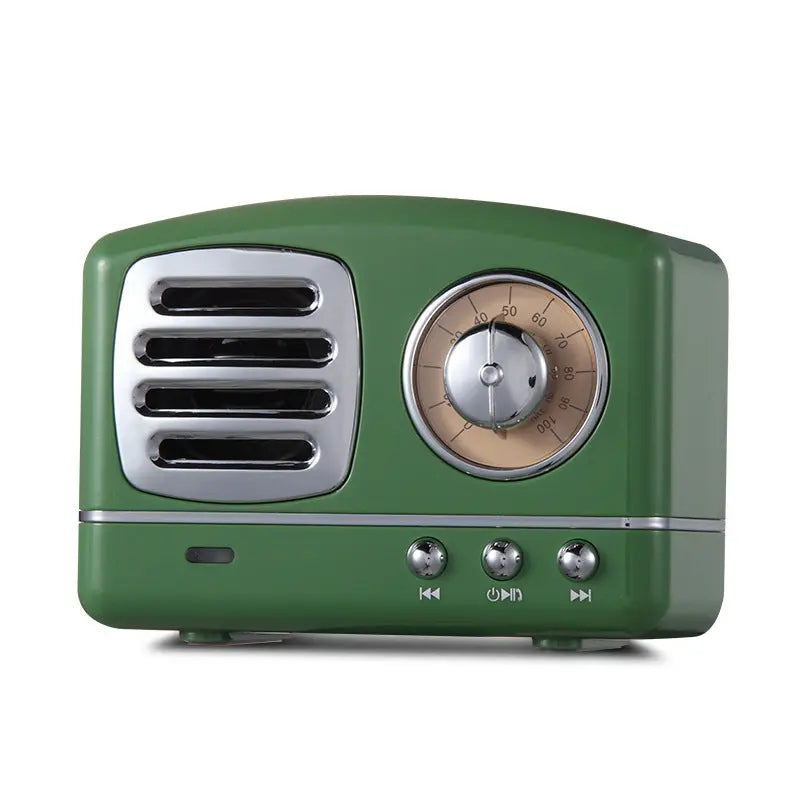 Retro Bluetooth Speaker, 3W, 2-3 Hr Playtime, Bluetooth 4.1, 10m Range, Compact Design