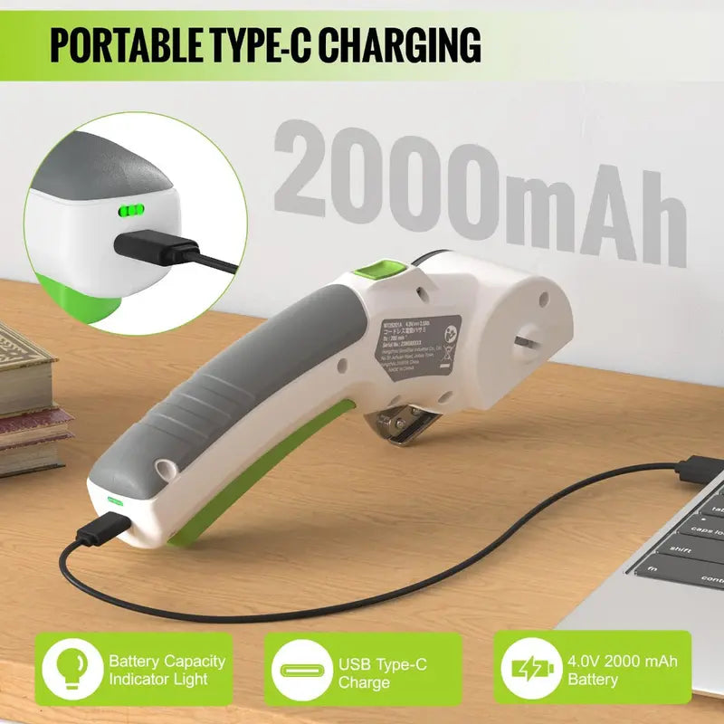 WORKPRO 4V Cordless Electric Scissors  Compact Rechargeable Cutting Tool