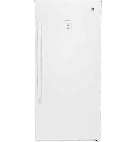GE 14.1 Cu. Ft. Frost-Free Upright Freezer  White Finish (FUF14DLRWW)