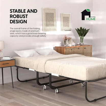 EconoHome Portable Folding Guest Bed with Integrated Mattress