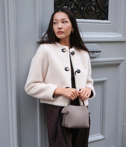 Mini Swann | Suede Taupe