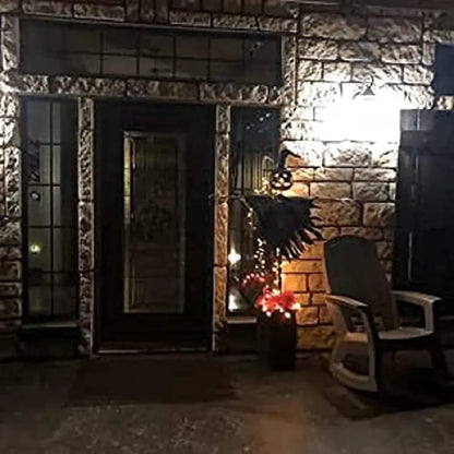 Handcrafted Halloween Scarecrow with Jack-O’-Lantern Accent