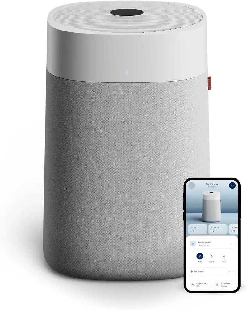 Blueair Blue Pure 211i Max Air Purifier: HEPASilent Smart Filtration for Large Rooms (3,048 sq. ft/hr), Allergen, Mold, Smoke & Pet Dander Capture