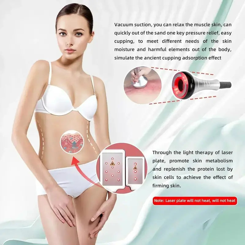 Multi-Function Body Contouring Massager  Handheld RF & Vibration Device for Cellulite Appearance Reduction
