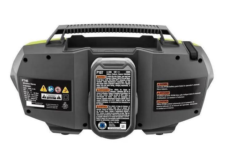 Ryobi One+ 18V P746 Radio with Dual Power & Bluetooth