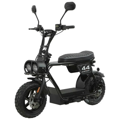 Swoop Turbo 2000W Electric Moped  Black High-Performance E-Bike with Pedal Assist