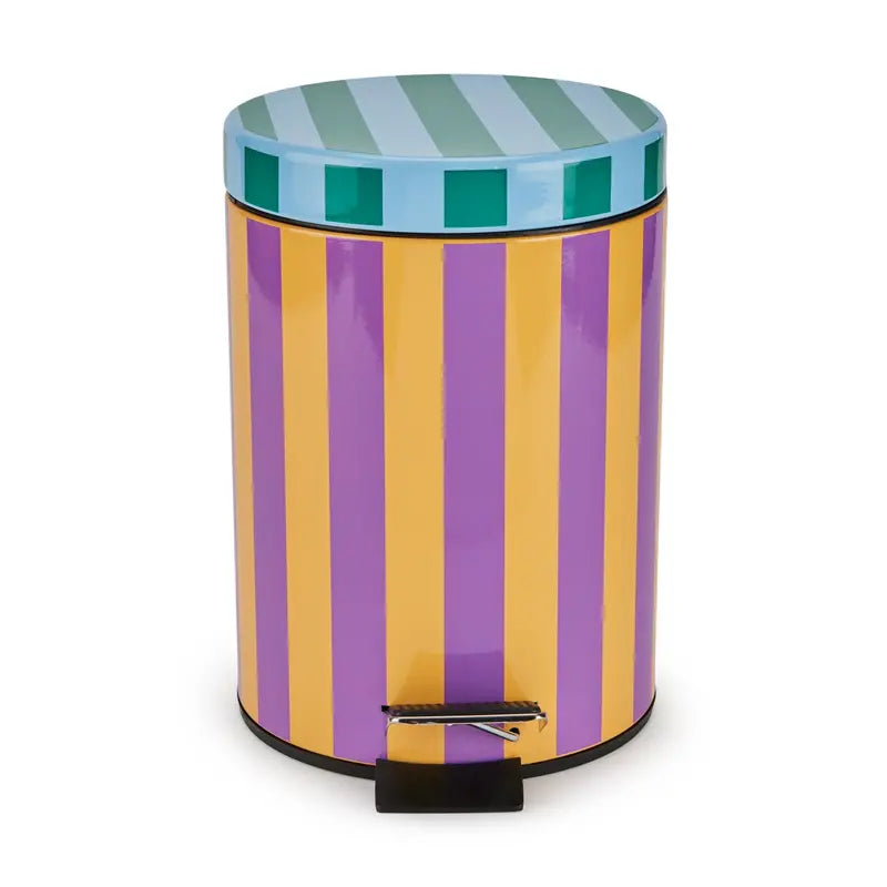 Dusen Dusen Pedal-Activated Bathroom Waste Bin  Modern Step Trash Can