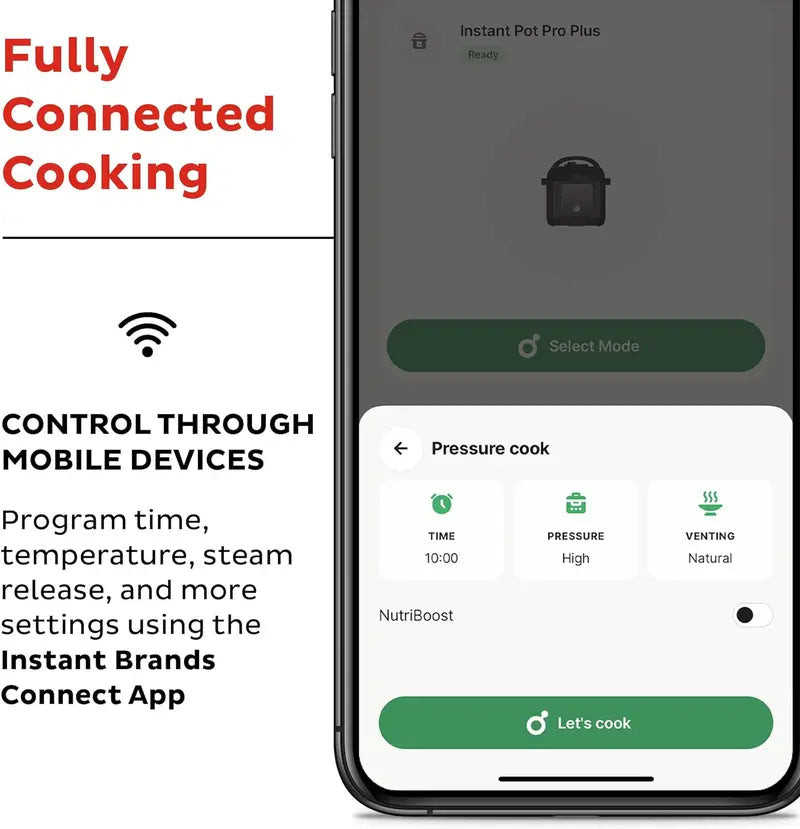 Pot Pro Plus 6-Quart Wi-Fi Smart 10-in-1 Cooker with App & 800+ Recipes