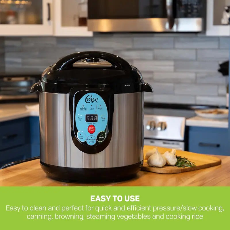 CAREY DPC-9SS Smart Pressure Canner  9.5 Qt Stainless Steel Electric Canning & Cooking System