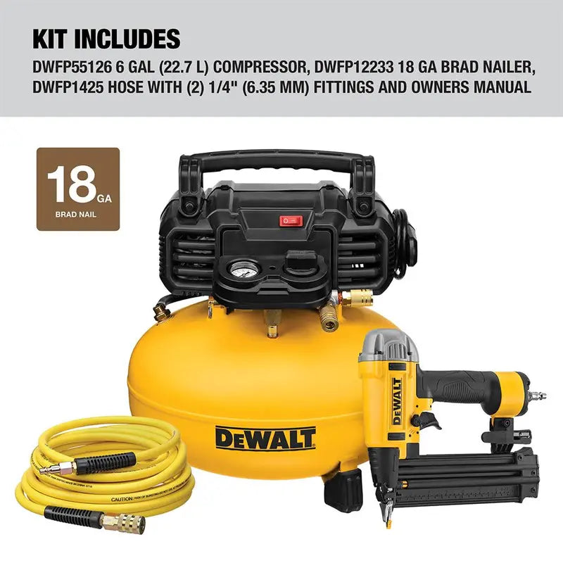 DEWALT Nailer and Compressor Combo Kit