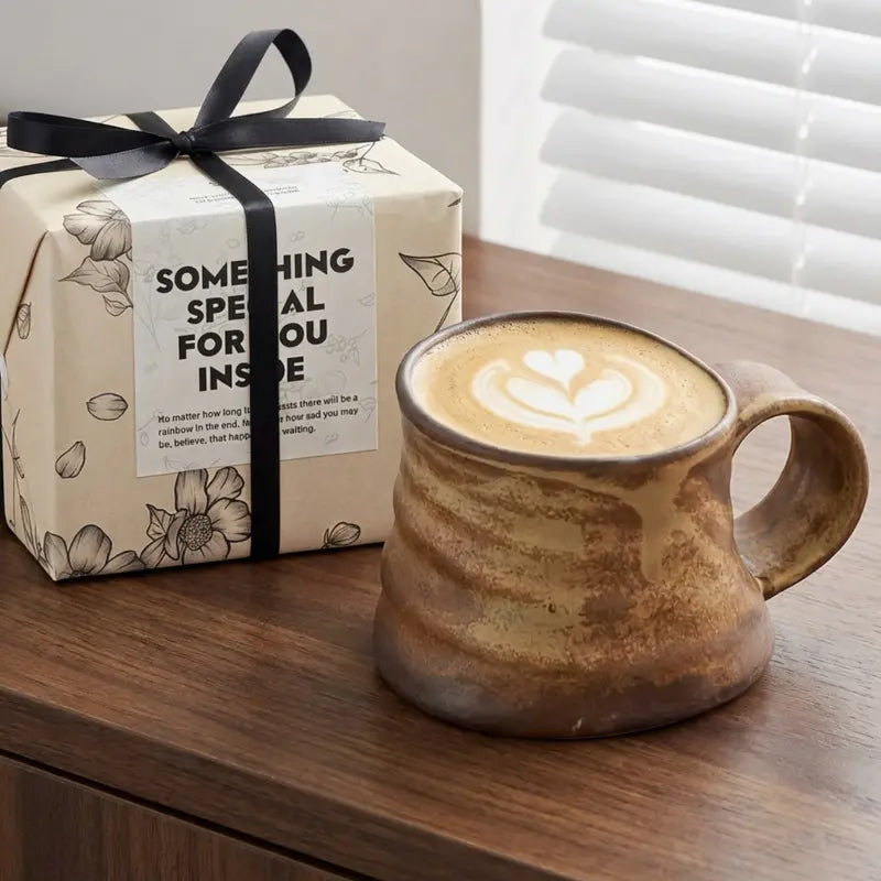 Handcrafted Rustic Ceramic Coffee Mug with Artisan Glaze — Unique Gift for Coffee Enthusiasts