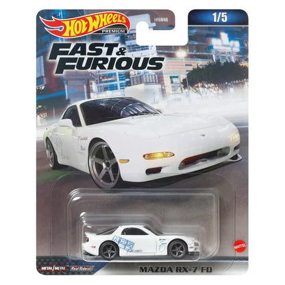 2023 Hot Wheels Fast and Furious Premium Set of 5, 1/64 Diecast Model Cars HNW46-956A