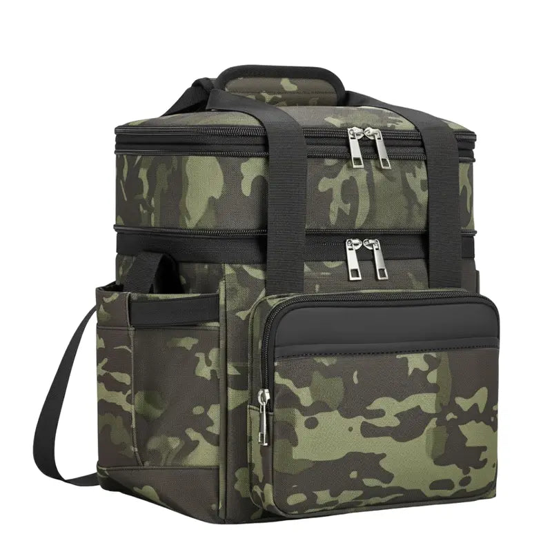Expandable Insulated Lunch Bag  Dual Capacity (15L/22L), Leak-Resistant Design