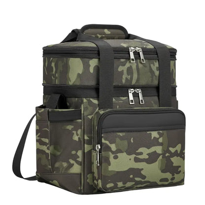Expandable Insulated Lunch Bag  Dual Capacity (15L/22L), Leak-Resistant Design