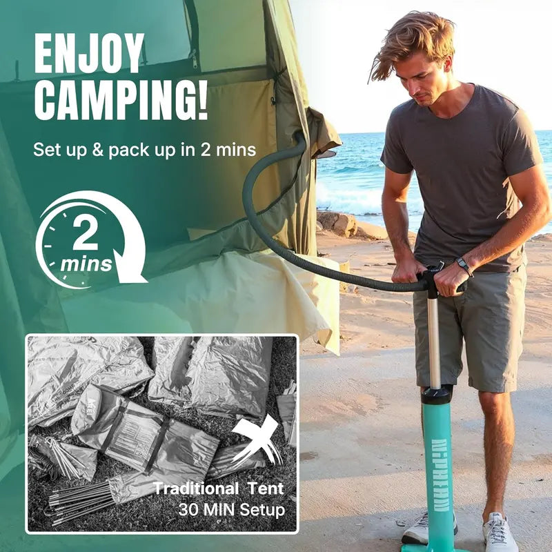 Niphean Inflatable Truck Bed Tent — Quick-Setup 23 Person Pickup Camper Tent with PU3000 Waterproofing