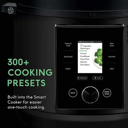 CHEF iQ 6 Qt Smart Pressure Cooker with 10 Modes, Built-in Scale, 1000+ Presets, App-Controlled Recipes