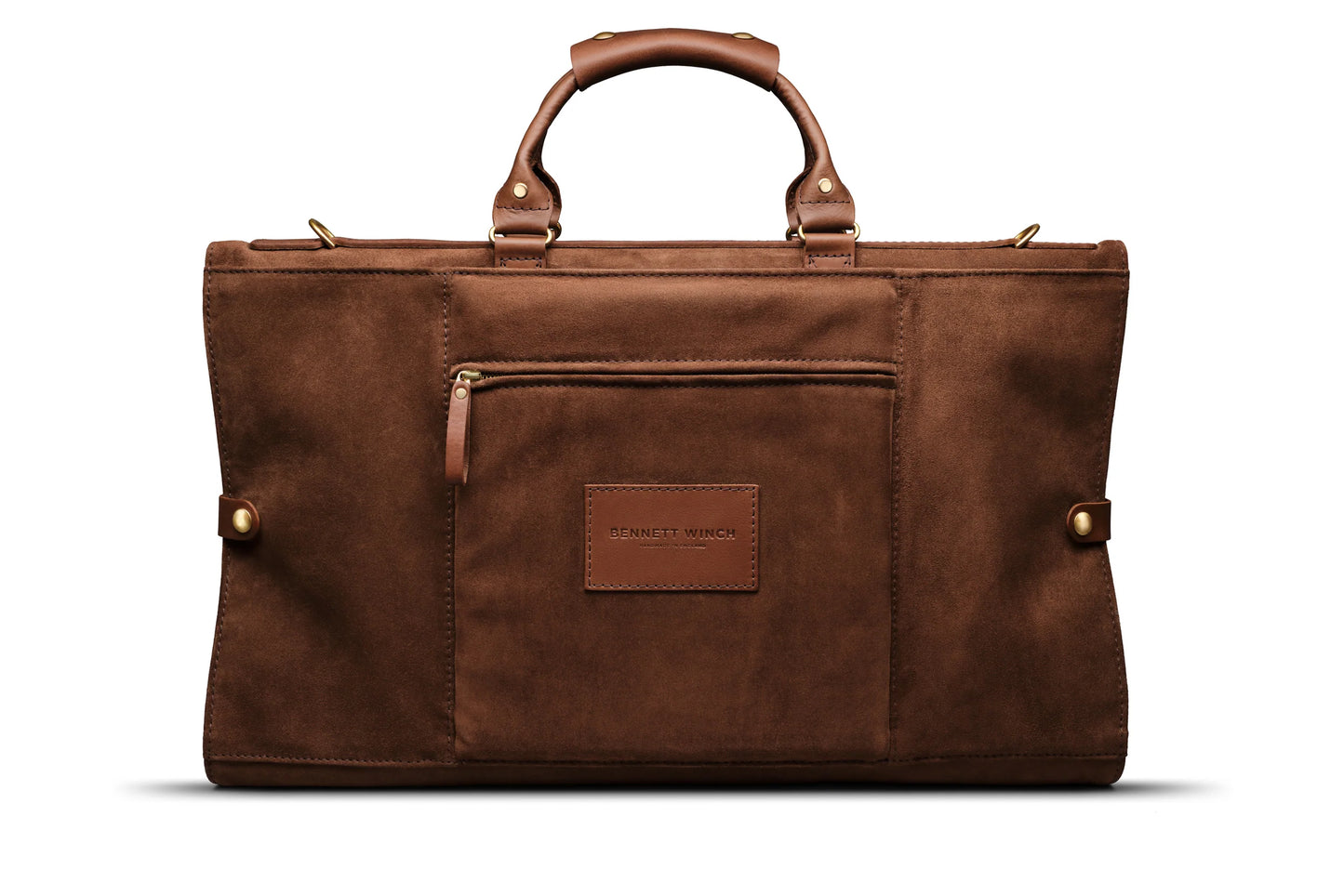 Suede Trifold - Tobacco Brown