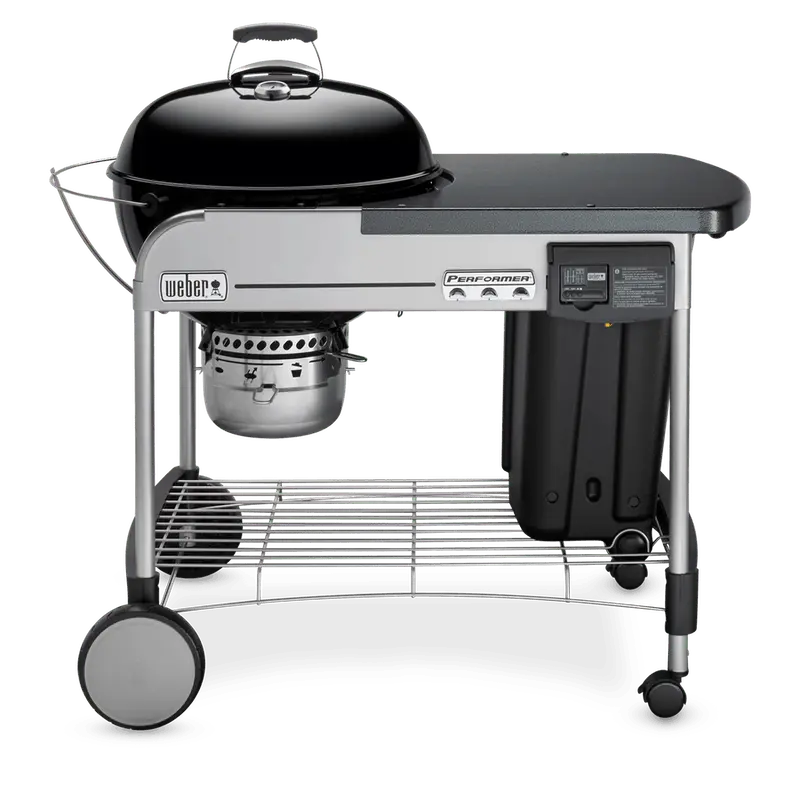 Performer Deluxe 22-Inch Charcoal Grill  Heavy-Duty Steel Construction with Adjustable Vents
