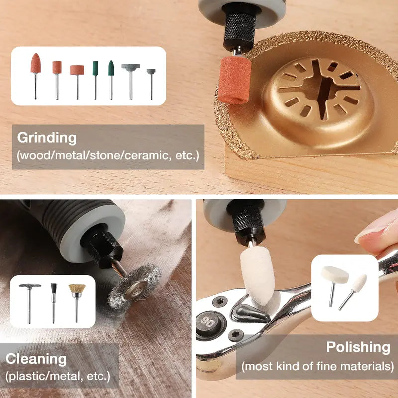 WORKPRO 306-Piece Rotary Tool Accessory Kit Compatible with Dremel Tools