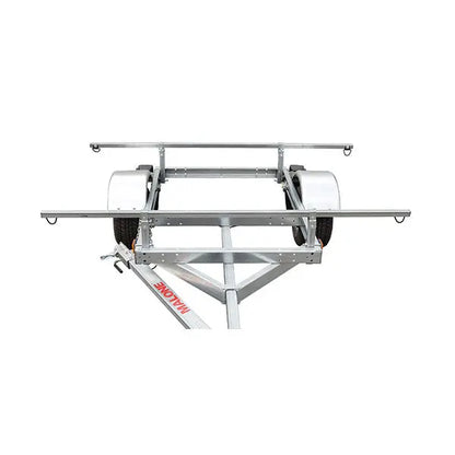 Malone LowMax 2 Galvanized Kayak Trailer  600 lb Capacity, J/V Rack System, LED Lighting, Made in USA