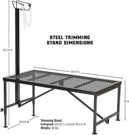 Weaver Leather Adjustable Livestock Trimming Stand  Sturdy Steel Design with Wire Headpiece for Sheep & Goats