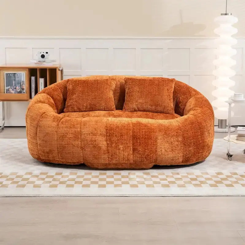 Adult Multi-Color Bean Bag Chair  Large Lazy Sofa for Relaxation and Casual Seating