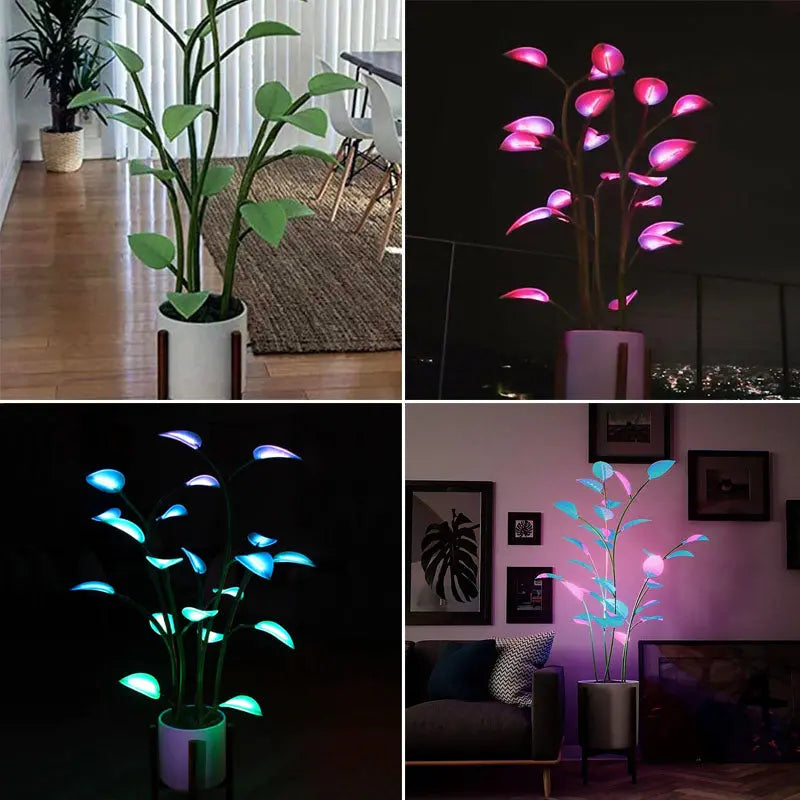 Luminous Bloom Smart LED Planter with Ambient Light Effects