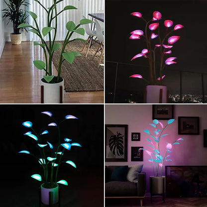 Luminous Bloom Smart LED Planter with Ambient Light Effects