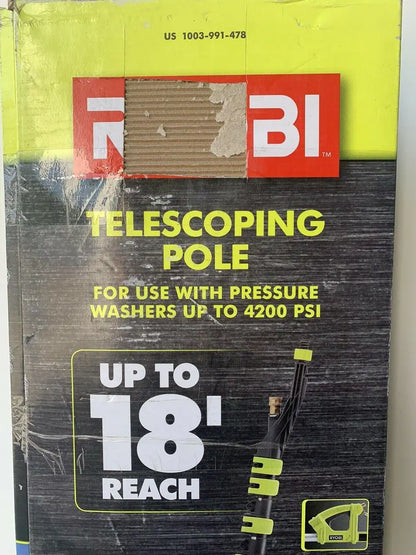 RYOBI 18-Foot Pressure Washer Extension Pole  Compatible Up to 4200 PSI