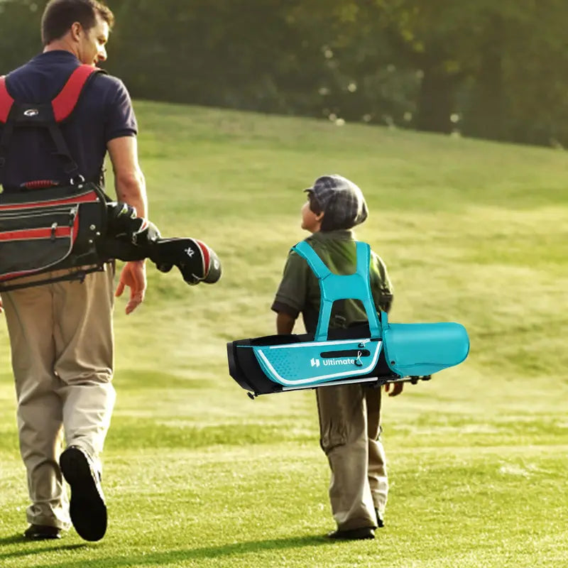 Junior Right-Handed Golf Club Set for Kids Including Stand Bag & Weatherproof Rain Hood