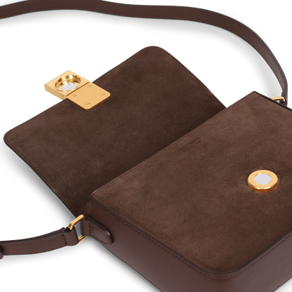 Mini Monceau - Cuir Velours Chocolat
