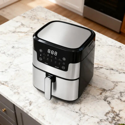 5L Touchscreen Smart Air Fryer  Premium Stainless Steel Design