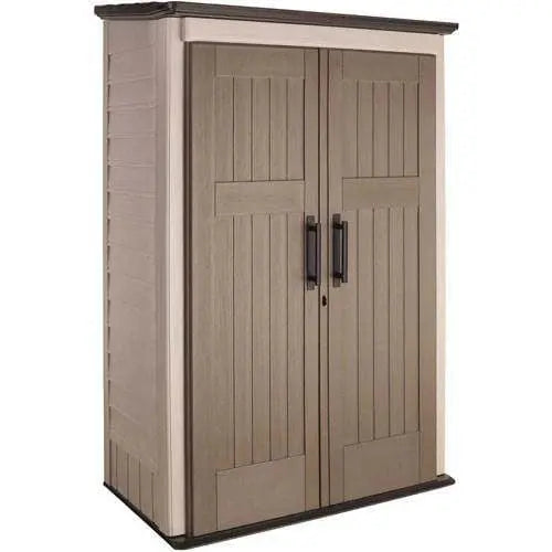 Rubbermaid Weather-Resistant Outdoor Storage Shed  52 Cubic Feet with Lockable Doors