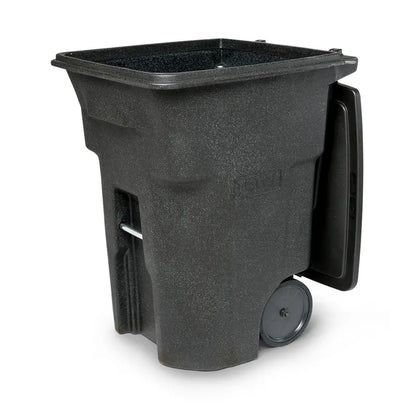 Toter 96-Gallon Wheeled Trash Can  Heavy-Duty Resin Bin with Smooth-Rolling Casters & Secure Lid