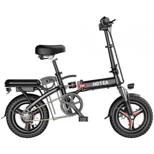 Foldable 250W Electric Bike for Adults & Teens  Removable Battery, Fat Tires, Ideal for Beach, Snow & Urban Commuting (Black)