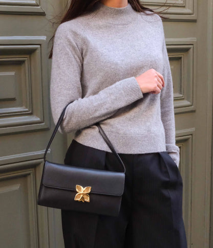 Hortensia Clutch | Noir