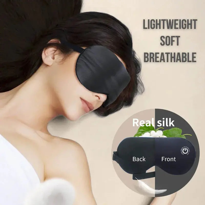 Cordless Heated Eye Mask  Adjustable Warmth for Relaxation & Sleep Support
